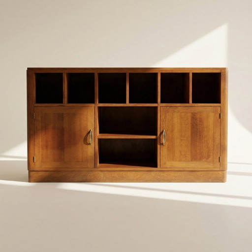 Buffet d'après guerre/ époque reconstruction en chêne , 1940/50