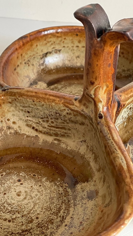 Image 1 of Piatto da antipasto in gres smaltato vintage