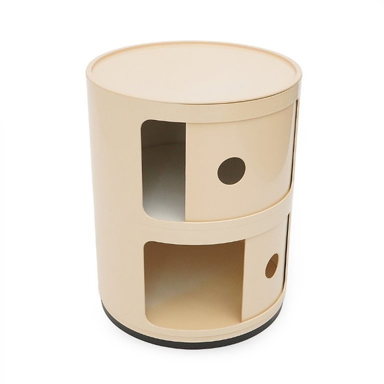 Image 1 of Mueble de almacenaje modular blanco de Anna Castelli para Kartell, años 70