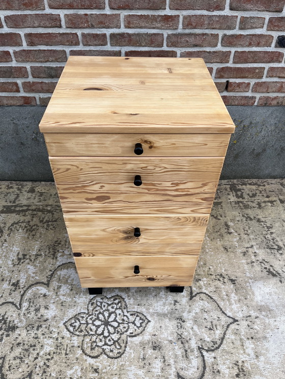 Image 1 of Cassettiera vintage scandinava con 4 cassetti