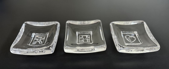 Image 1 of Kosta Boda Bertil Vallien Days of the Week schaaltjes