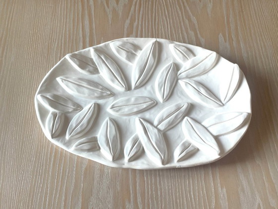Image 1 of White enamel serving dish by Bela Silva