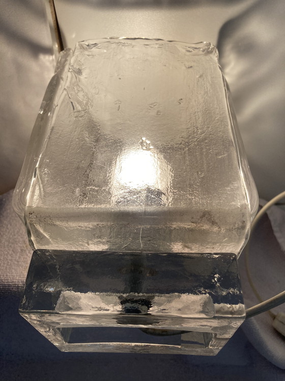 Image 1 of 2 vintage design tafellampen uit de jaren 80 van Murano-glas