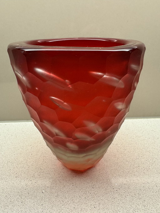 Barbini Murano vase, signed