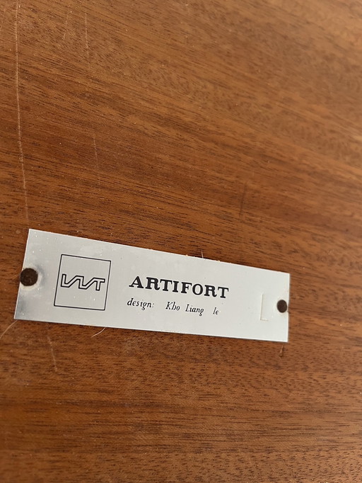 Artifort Kho Liang Ie Teakhouten Salontafel, Jaren 60