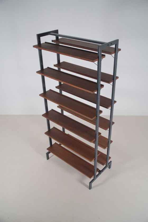 Vrijstaand vintage boekenrek ontworpen door Olof Pira voor Planmöbel, jaren '60 – Wandrek, Wood (photo 3 of 8)