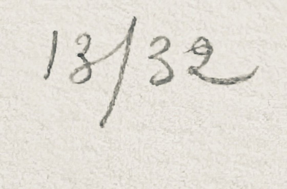 Image 1 of Léon Wuidar ( 1938 ) rare constructivist silkscreen from 1986