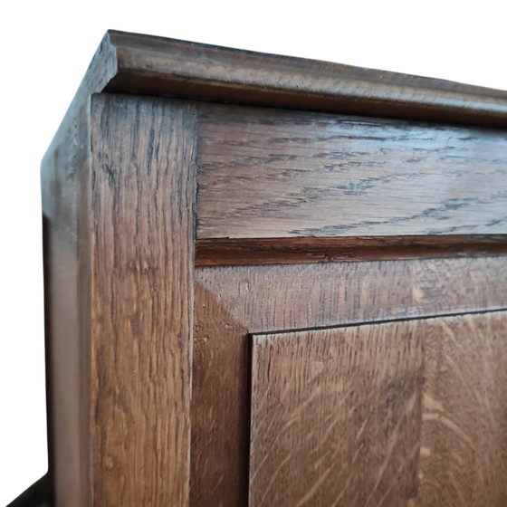 Image 1 of Commode chêne massif, style Louis XV rustique, années 60