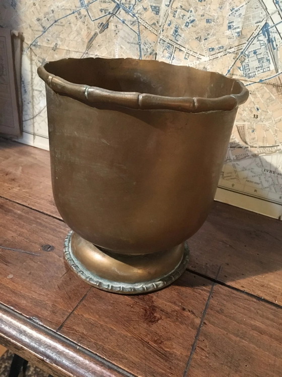 Cache pots en laiton – Vintage (photo 2 of 7)