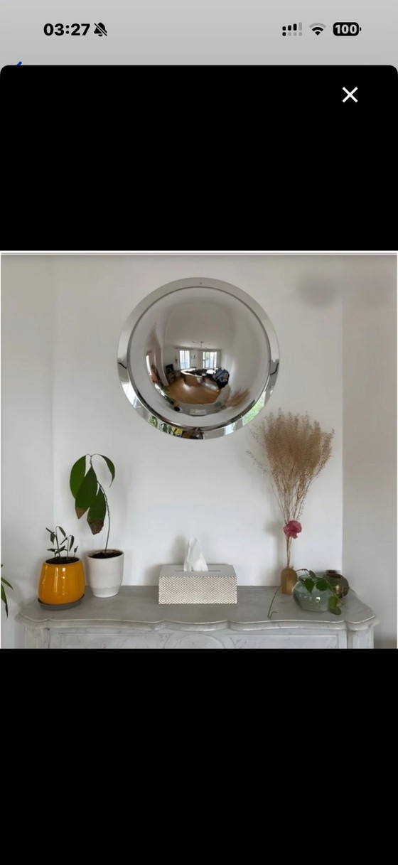 Fish Eye Mirror – Art of Living, Glass, Metal (photo 5 of 5)