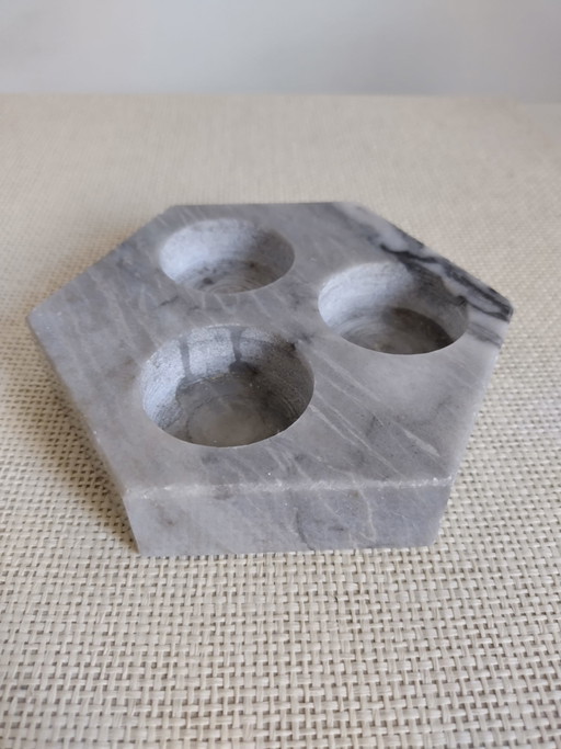 Marble tea light holder