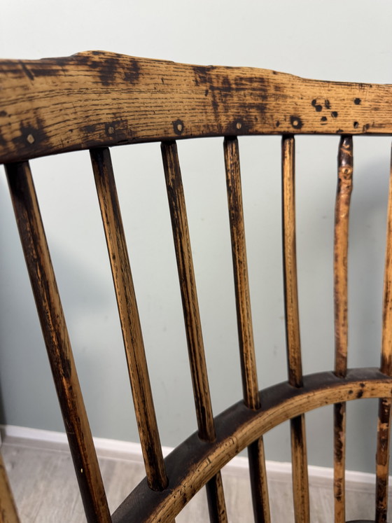Antieke 18e Eeuws Windsor Stoel Met Armleuningen – Fauteuils, Wood (photo 7 of 14)