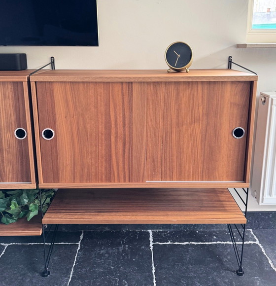 Image 1 of Mobiletto basso String noce-nero