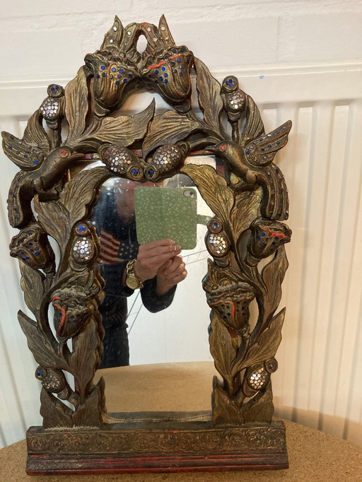 Antique wall mirror
