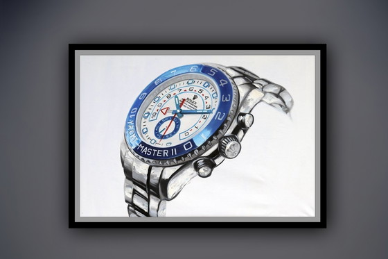 Image 1 of Rolex Yacht-Master II Oyster. Stampa Giclée, firmata e numerata.