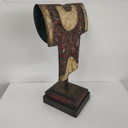 Decorative statue, cape or robe of tin/copper