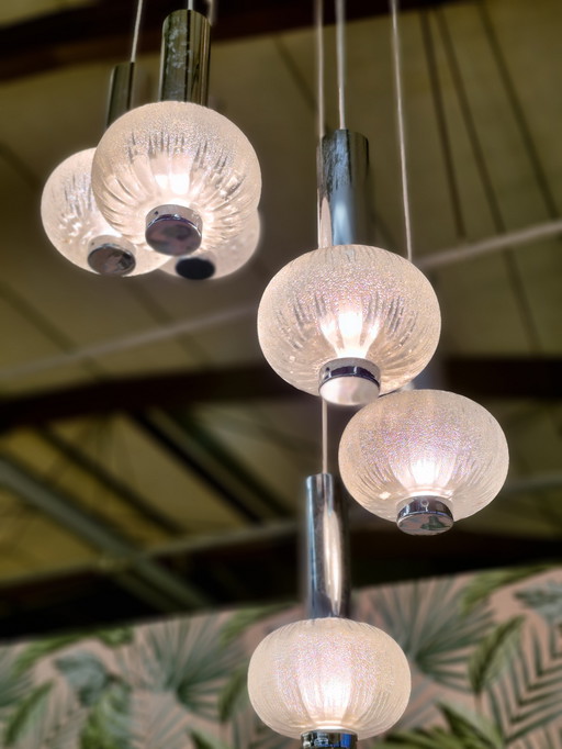 Vintage Luster Solken Leuchten 70s Space Age