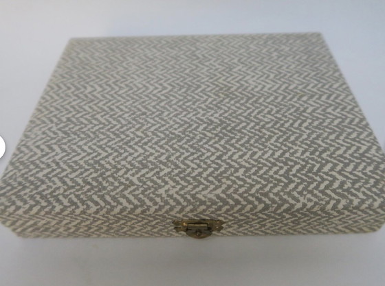 Image 1 of Coffret De Six Cuilleres À Café Dorées. Vintage 1970