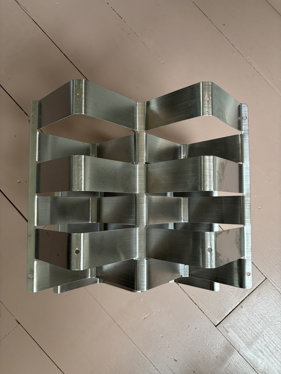 Image 1 of Portabottiglie in acciaio inox per 6 bottiglie