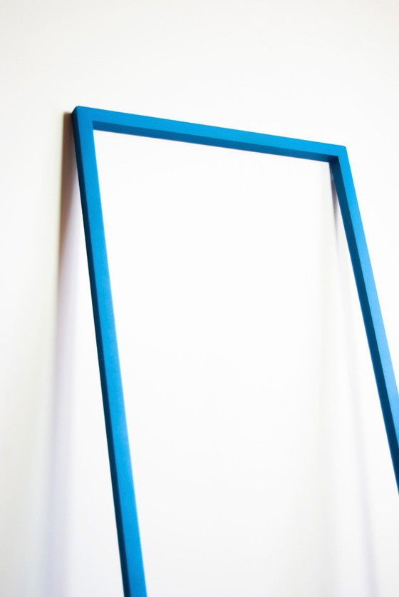 Image 1 of Cornice — Minimalist Floor Light Sculpture in Matte Blue