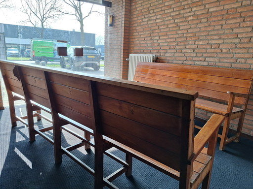 Vintage Church Pew 1950s