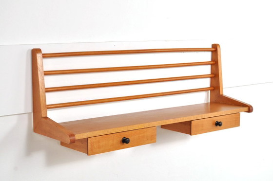 Étagère Murale Vintage en Hêtre Mid-Century, Années 1950 – Objets déco, Wood (photo 7 of 7)