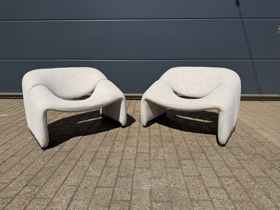 Image 1 of Artifort F598 Groovy armchairs in mint condition!! Pierre Paulin
