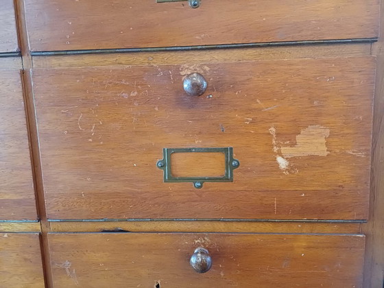Archivador de los años 30 con puertas abatibles – Armarios de almacenamiento, Metal, Wood (photo 5 of 9)