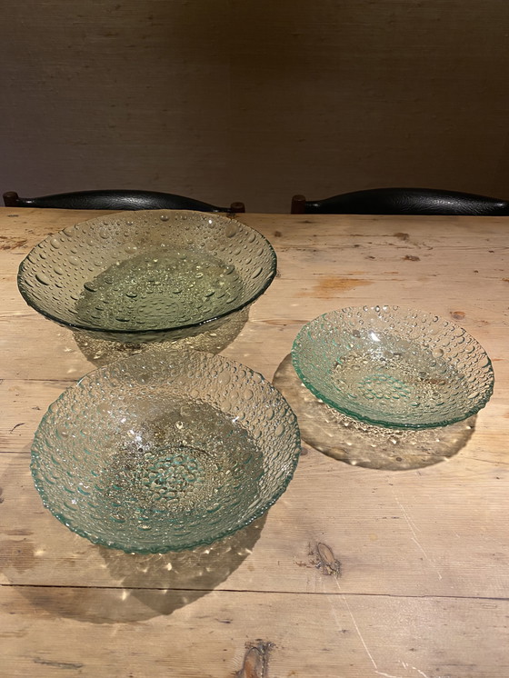 Image 1 of Pavel Panek Sklo Union druppelschalen 3 stuks 30 euro samen