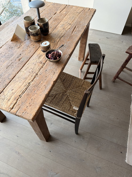 Antique Style Solid Wood Table With Rustic Chinese/Asian Character – Dining tables (photo 4 of 5)