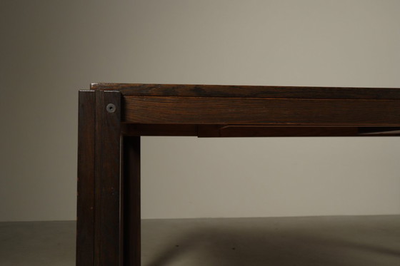 Image 1 of Extendable Oak Dining Table by AZS Meubelen, Netherlands, 1970s