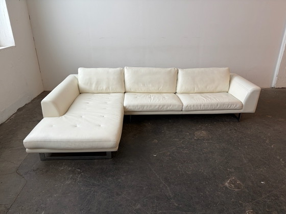 Come nuovo! Divano di design Roche Bobois Paris in pelle bianca – Divani angolari, Modern (photo 6 of 11)