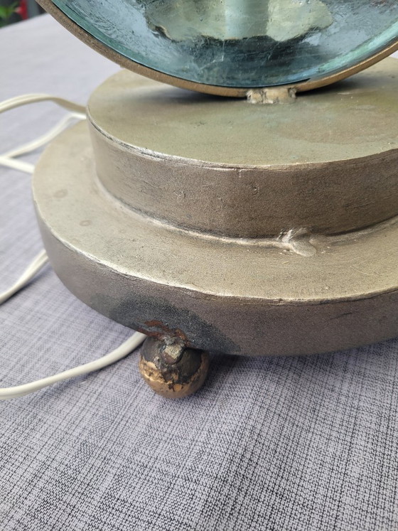 Rare Designer Table Lamps Spain Moon Handmade – Brass, Metal (photo 8 of 13)