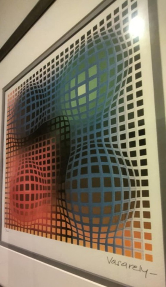 Image 1 of Vasarely - Composizione geometrica