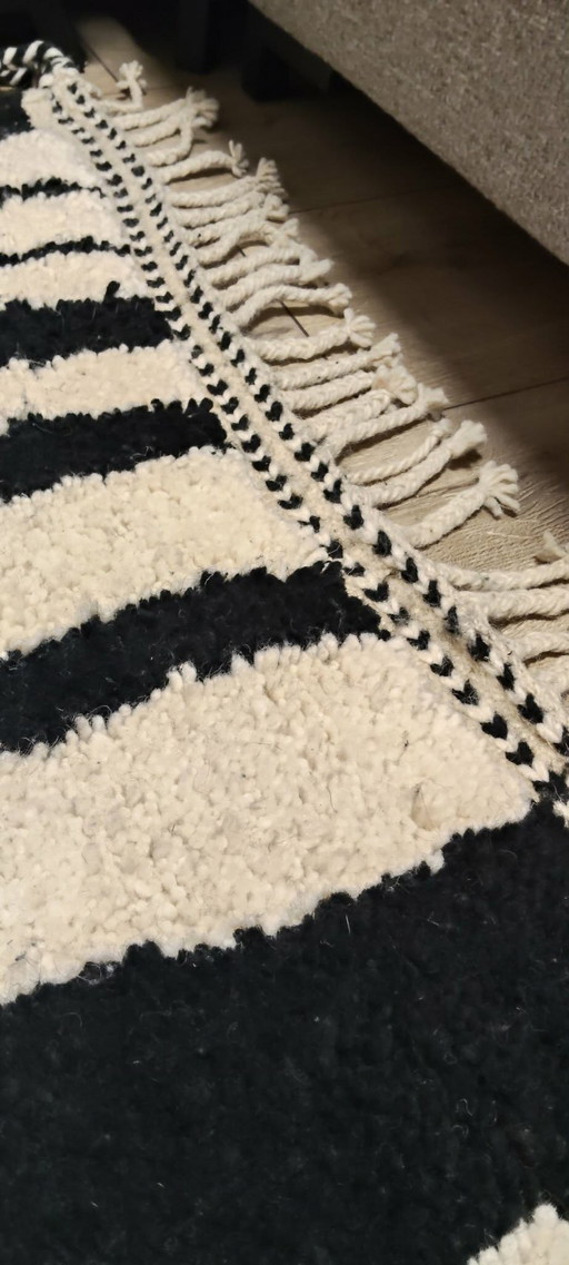 Berbertapijt vloedkleed nieuw wol 200 cm x 300 cm marokkaans