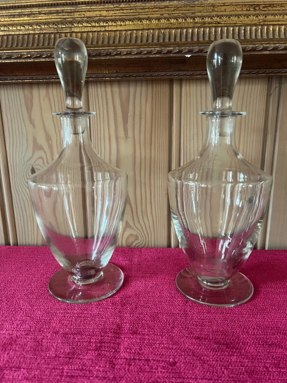 Paar Karaffen. Massives Glas., Gläser & Karaffe, Kristall, Transparent (Foto 2 von 6)
