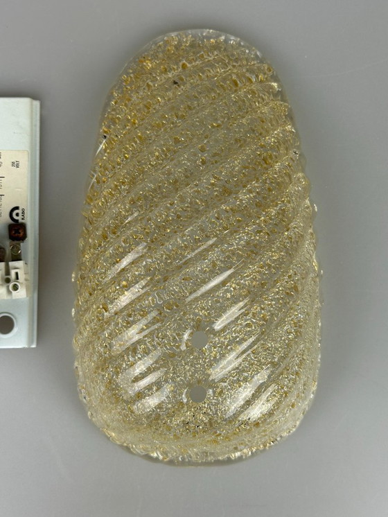 Image 1 of Lampada da parete anni '60 e '70, in vetro e ottone, design spaziale