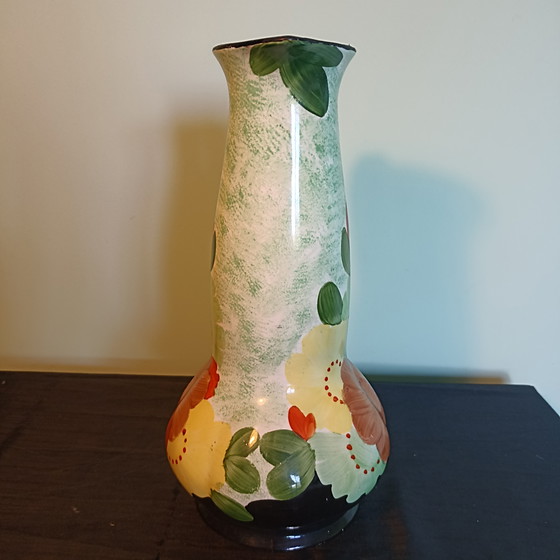 Image 1 of Rare Art Deco Vase/Jug – Hancock’s Ivory Ware – 26 cm – Handpainted