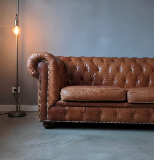 Canapé Chesterfield Marron 4 places