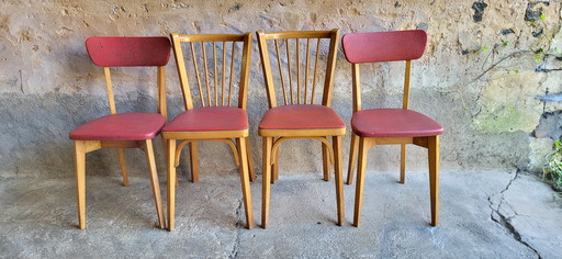 4 Vintage & Baumann chairs