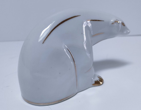 Image 1 of Art Deco polar bear Limoges porcelain