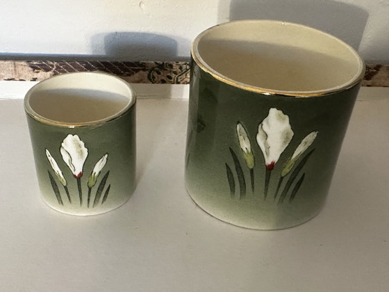 Image 1 of Nécessaire dit de Fumeur- Manufacture De Bruyn Faiencerie Fives Lille vers 1920