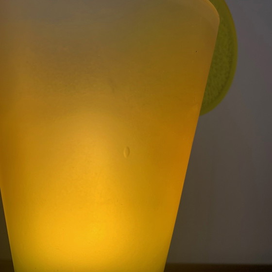 Image 1 of Cocktail Lamp with Straw and Lemon Slice, 90s