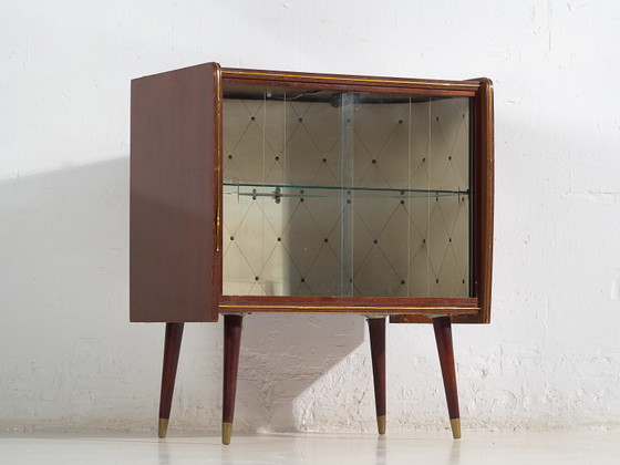 Vitrinekast in Mid-Century stijl (ca. 1950) – Vitrinekasten, Wood, Glass, Mid Century Modern (photo 16 of 34)