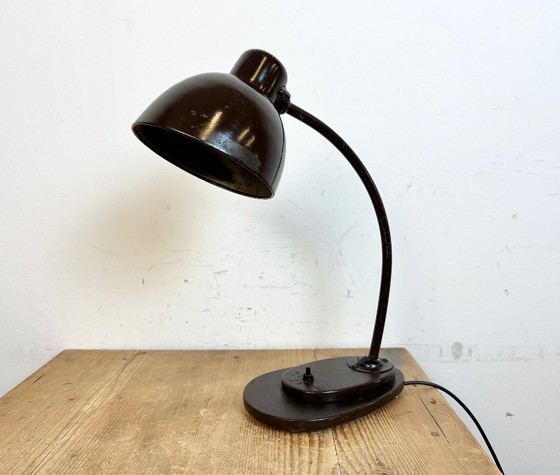 Image 1 of Vintage Brown Adjustable Table Lamp, 1960s
