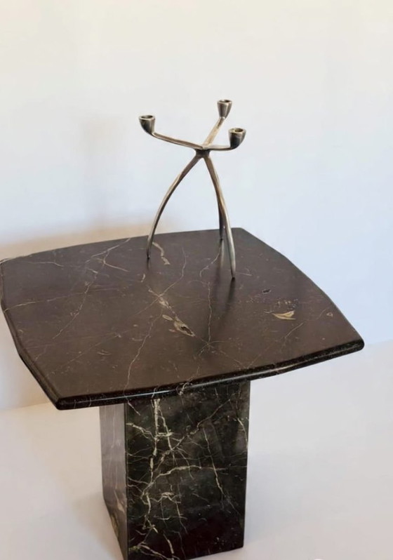 Image 1 of Vintage Italian marble coffee table small side table