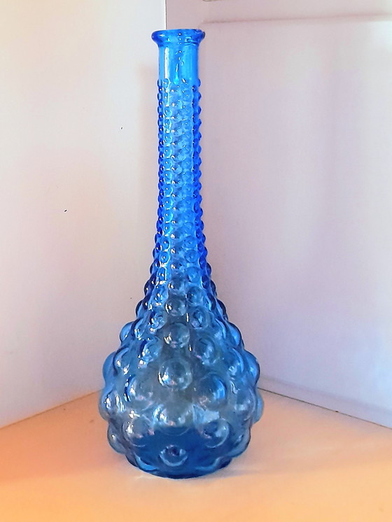 Image 1 of Carafe Italienne Empoli bleue 1970