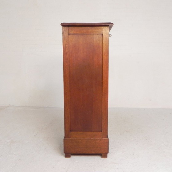 Eichenschrank mit Rollladen und einem Rollladen, 113 cm hoch, 1930er Jahre – Kommoden, Wood (photo 13 of 26)