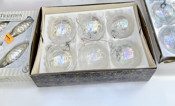 Image 1 of 🎄 Large vintage Christmas tree baubles – Inge-Glas, Krebs & Sohn, Tradition