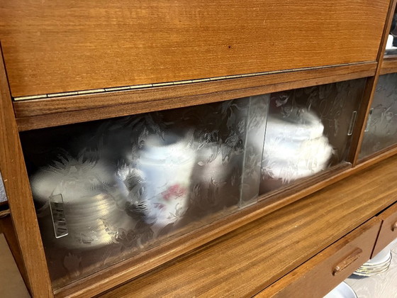 Image 1 of Credenza/parete vintage in teak di metà secolo | Anni '60 | Stile di design danese